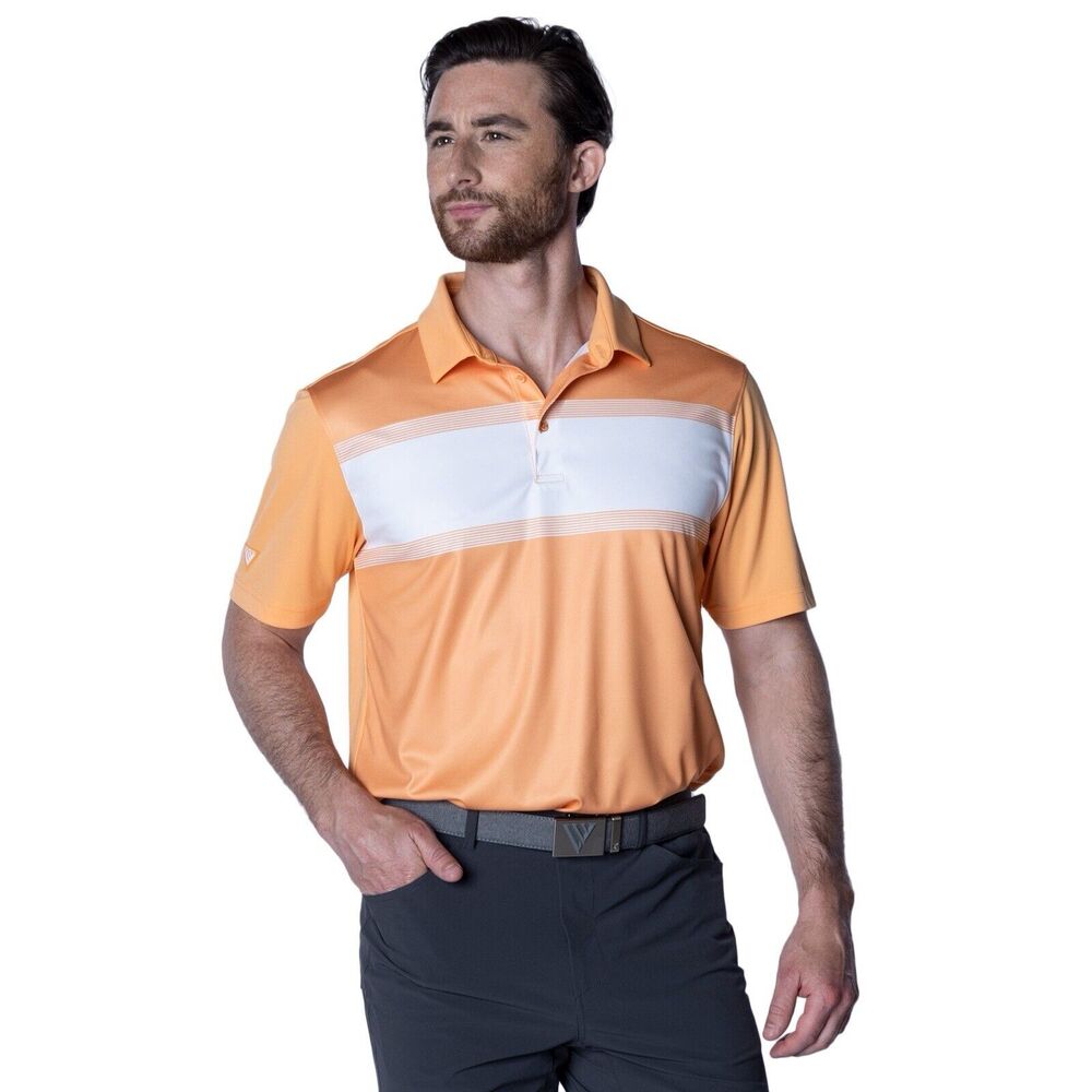 Levelwear Exert Short Sleeve Golf Polo In Musk Size Large (MSRP $60)